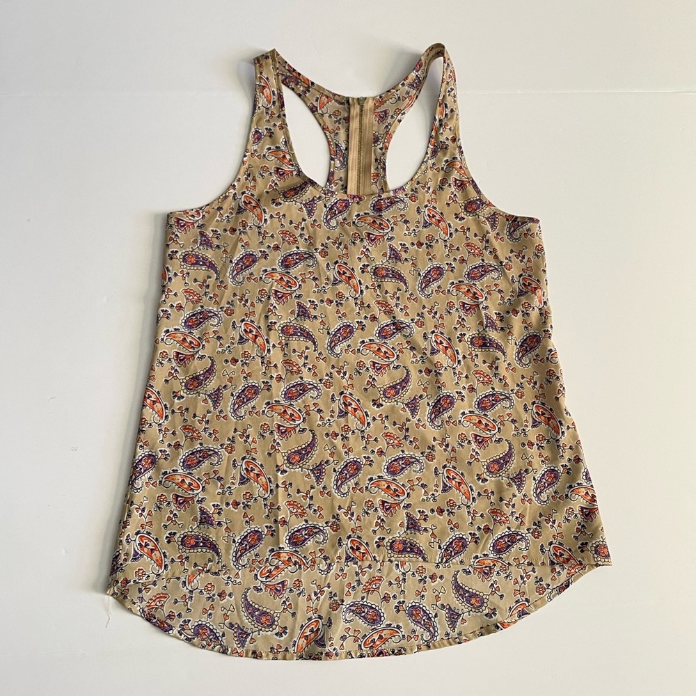 Forever 21 Festive Paisley Sleeveless Top Size S